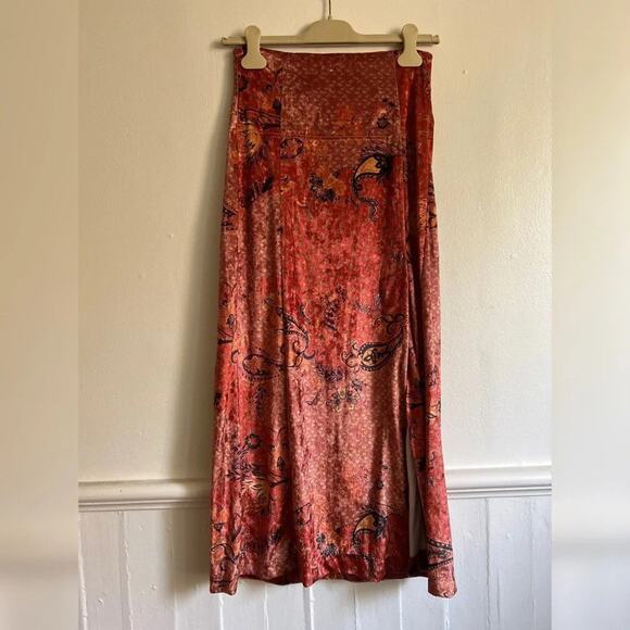Free People Romano Midi Skirt - XS - Burnt Combo - Picture 5 of 8